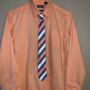 Big Boys Dress Shirt w/ Matching tie.